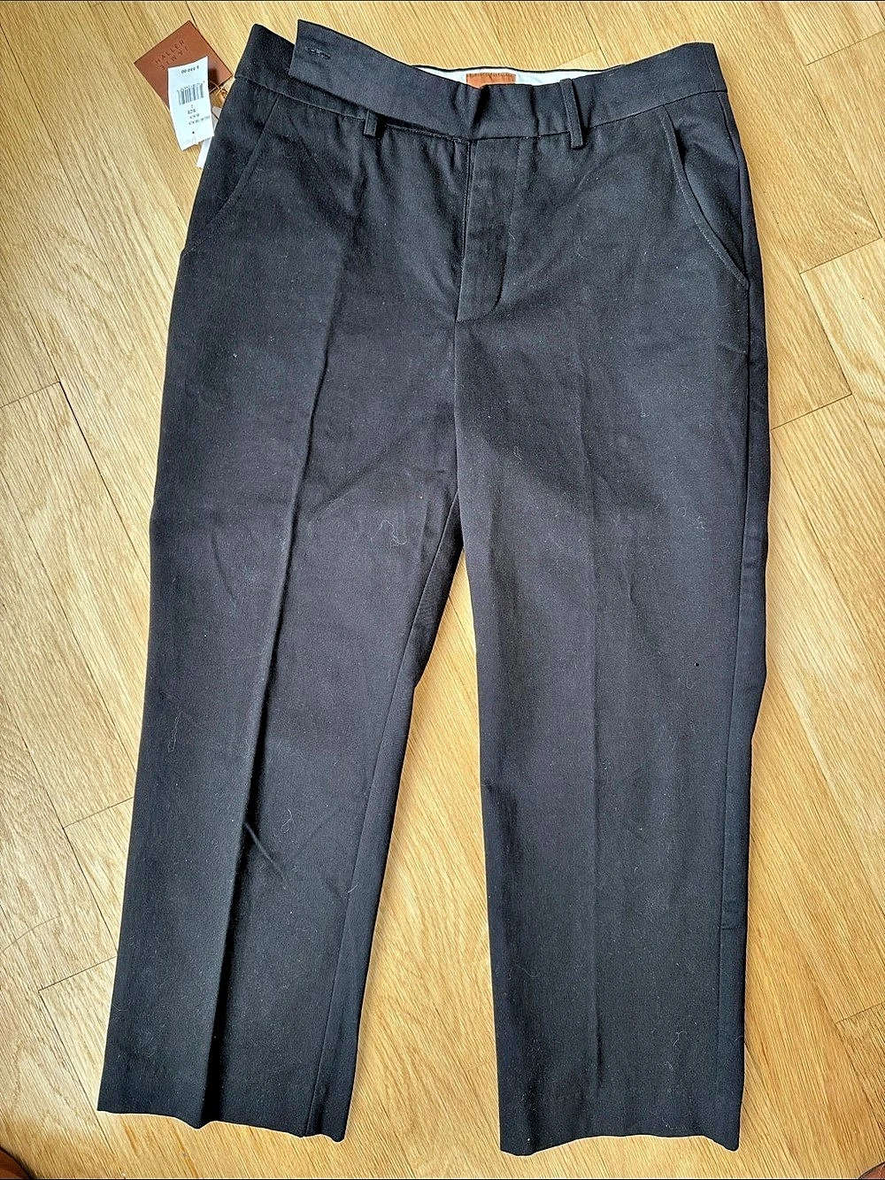 Jamie Haller Waist Tape Trousers Straight Leg in Black Size 2 NWT